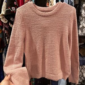 SHEIN Soft Pink Crew Neck Sweater